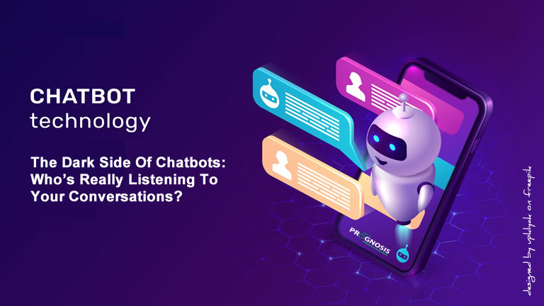 Simulation of a chatbot with chat bubbles on a smartphone