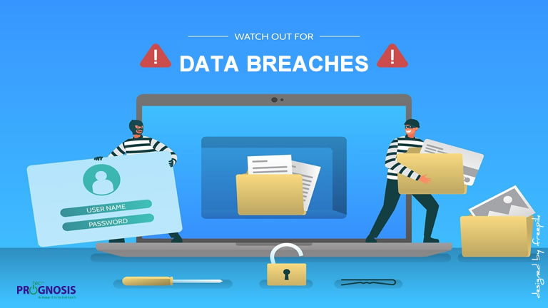 Cyber-attack concept, simulating data breaches, showing username and password theft, laptop with open document folder, credit card information theft and an open lock.
